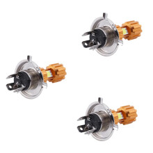 3X H4 18W 2000LM Motorcycle LED Headlight Bulb 3 COB Hi/Lo Super Bright Lamp Light