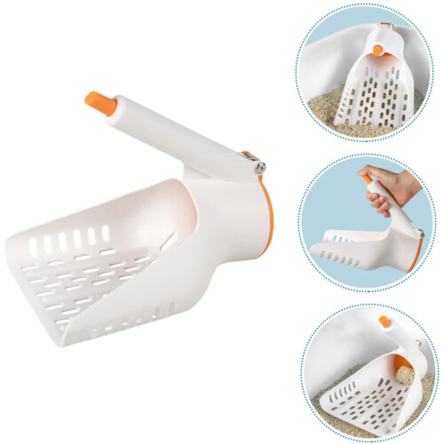 Large Cat Litter Scoop with Ergonomic Handle for Fast Waste Filtering and Easy Cleaning 1