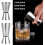 Cocktail Shaker Set with Double Jigger Bartender Tools, Mirror Polished Rust Resistant Stainless Steel 2