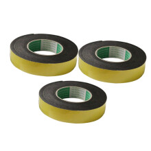 3pcs Single Sided EVA Sponge Weather Stripping Adhesive Foam Seal Strip for Doors and Windows
