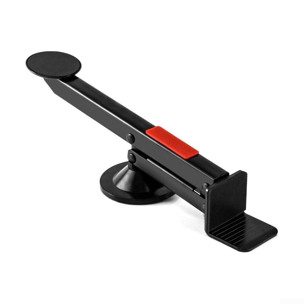 Foot Operated Door Lifter, 100Kg Capacity, 660Mm Lift, 360Degree Rotation, Black Carbon Steel Tool For Door Install 9044945525144