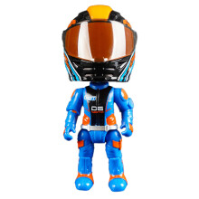 La de Moto – Action figure for, toy figures for, office decoration, motorcyclist with movable joints, Version Q, collectible figures for the blue