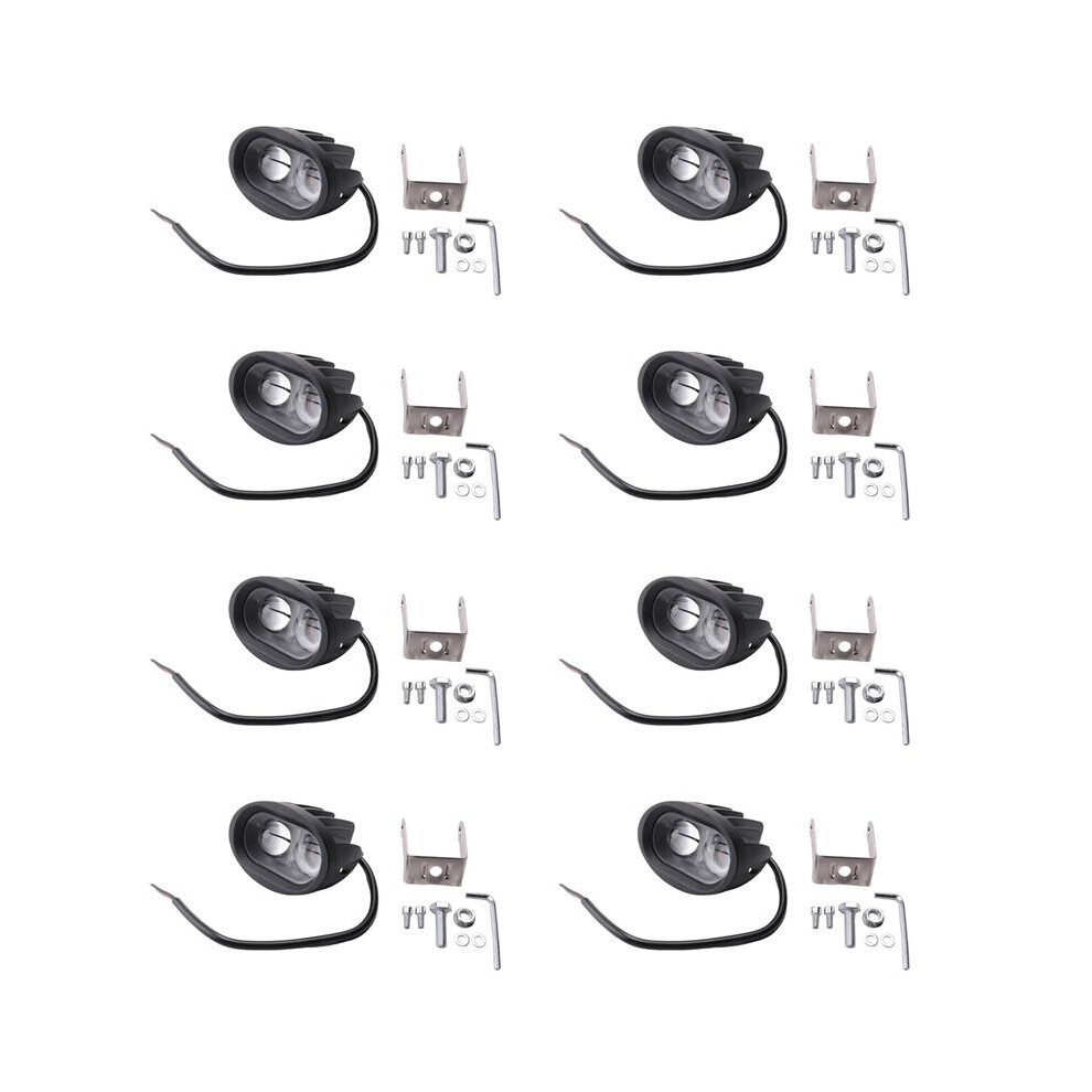 8X 10V-80V Vehicle Led Warning Signal Lamp Forklift Truck Work Spot Safety Car 20W Industrial Safety Lamp Light 6033845223758