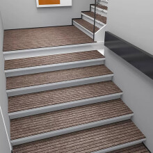 Non Slip Carpet Stair Treads for Indoor Stairs with Soft Texture and Safety Rubber Backing 3x30x120cm