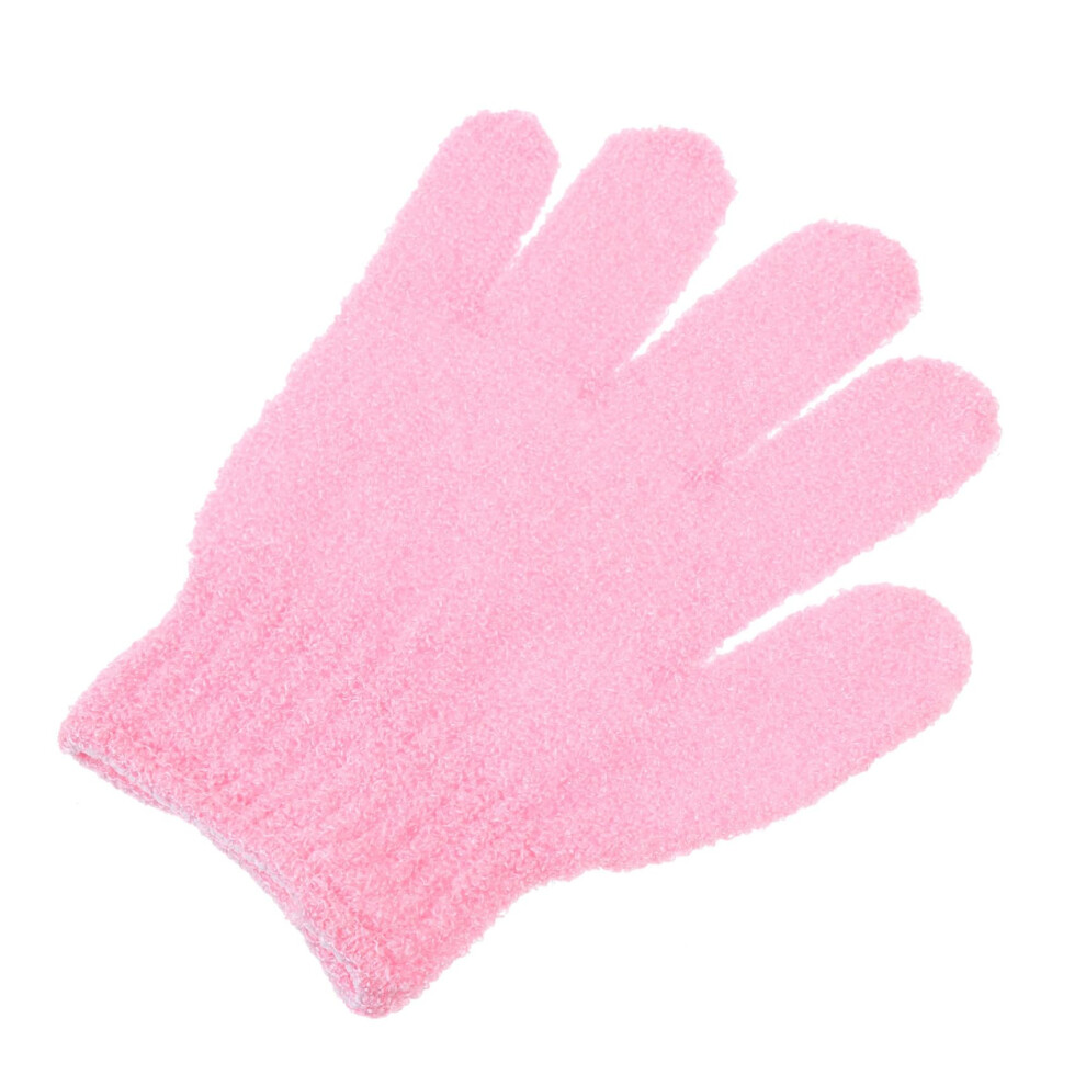 Pink Nylon Bath Exfoliating Gloves 10Piece Set For Body Exfoliation And Daily Skin Care Deep Scrubbing