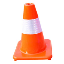 Reflective Traffic Cone Red Construction Safety Cone With Stable Plastic Base Lightweight Compact For Roadblocks Parking