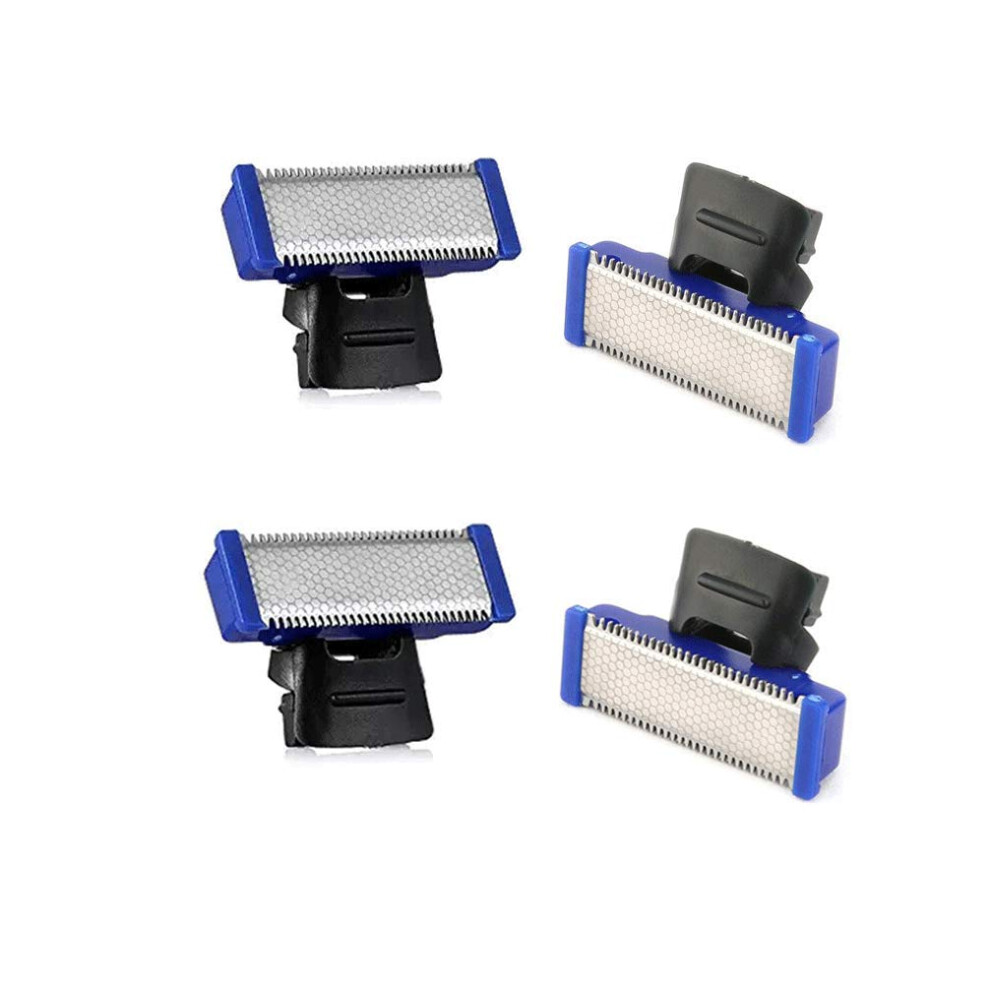 Electric Shaver Upgrade, Stainless Steel Replacement Head with Glide Coating for Skin-Safe Quiet Shaving, Easy Clean Multipurpose Blade for Seamless