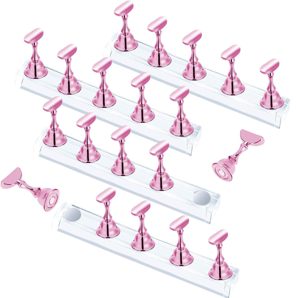 Artisan's Choice Nail Stand, Display for Creative Nails Art, Magnetic Practice Holder with Reusable Adhesive Putty for Salons, Beginners Acrylic Nail