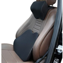 Pernă ergonomică pentru tetieră și suport lombar auto, tetieră și pernă lombară ergonomică pentru scaunul auto pentru ameliorarea durerilor