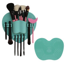 Umweltfreundlicher Make-up-Pinsel-Organizer aus Silikon, platzsparend dank Miracle Clation, Design mit verschiedenen Texturen für gründliche