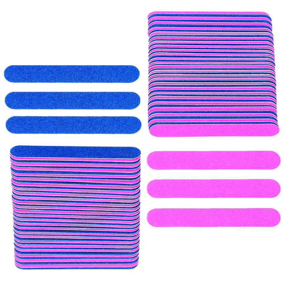 Travel-Ready Nail Care, Double Sided Nail Files With Portable Design For Reusable Manicure Tools, Quality Sandpaper Material Ensures Longevity