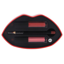Luxuriöses Lippen-Duo-Set, wischfest, langanhaltend und wasserfest, mattes Finish mit einfach anzuwendendem Design, natürliche Formel für leichte
