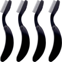 Unverzichtbar fürs Wimpernstyling: Klumpenfreie Mascara mit Mini-Wimpernkamm zum Zusammenfalten, praktischem Design und komfortablem Griff