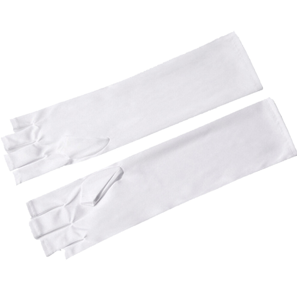 Fingerless Gloves for Gel Nail Lamp, UV Protection Gloves with Cooling Technology, Stretchy Fabric Anti UV Manicure Gloves with Washable and Recyclab