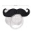 Beard Baby Dummy, Portable Mini Pacifier with Cute Beard, Food Grade Silicone Pacifier 5
