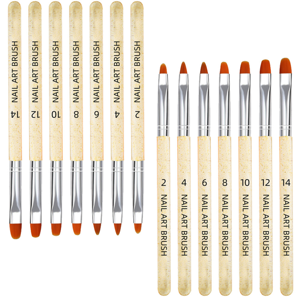Craftsmanship Meets Creativity: Advanced Gel Nail Brush Set, Your Ultimate Companion For Effortless UV Gel Nail Art Creations, Every Brush Tip Encase