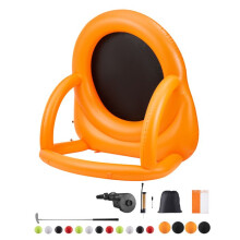 Cible foot gonflable DUOKU 2 m – jeu de fléchettes géant avec 4 balles de frappe, 12 balles de tennis et pompe