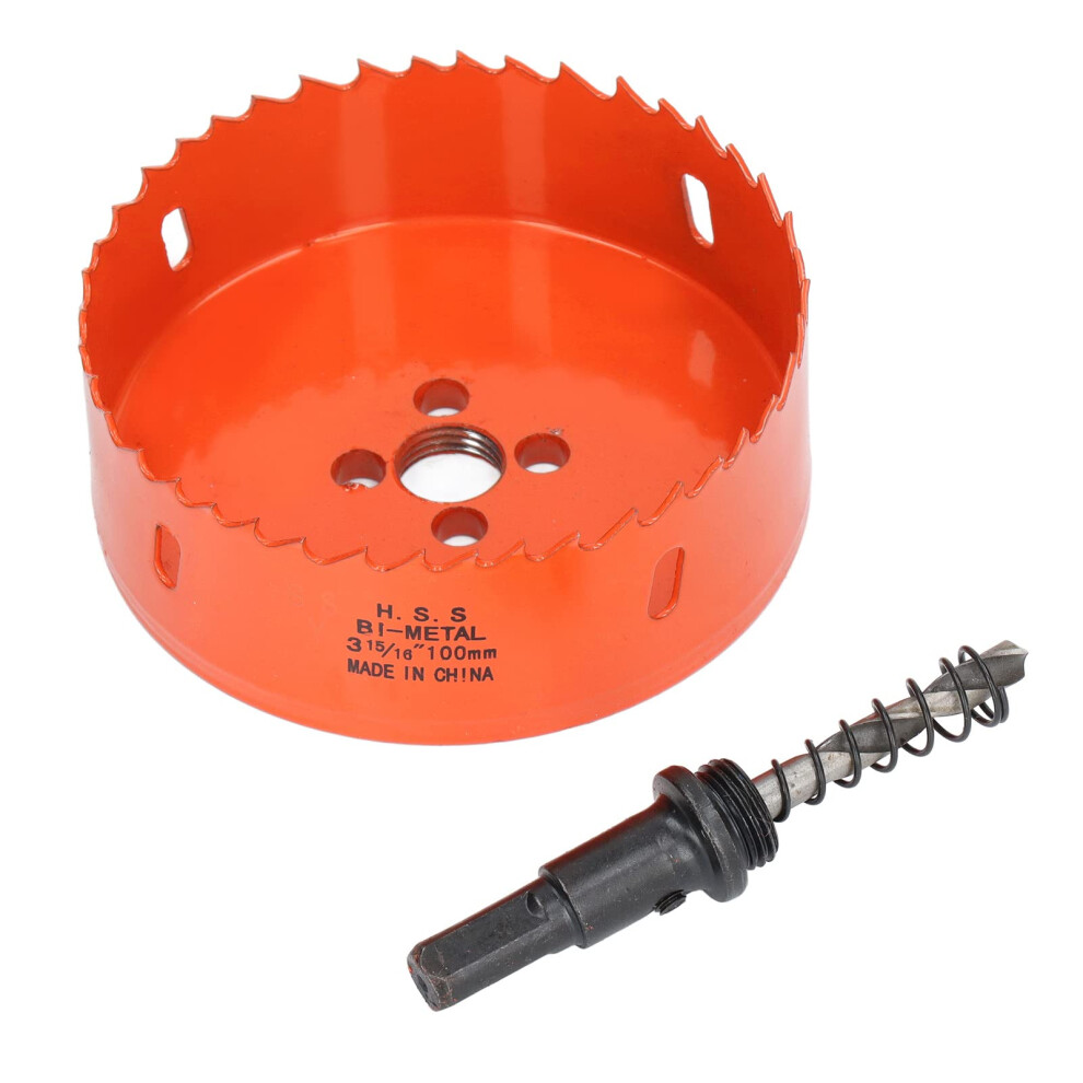 100Mm Bimetal Hole Saw With Arbor Hss For Metal Wood Pvc Precision Cutting 9094768861608