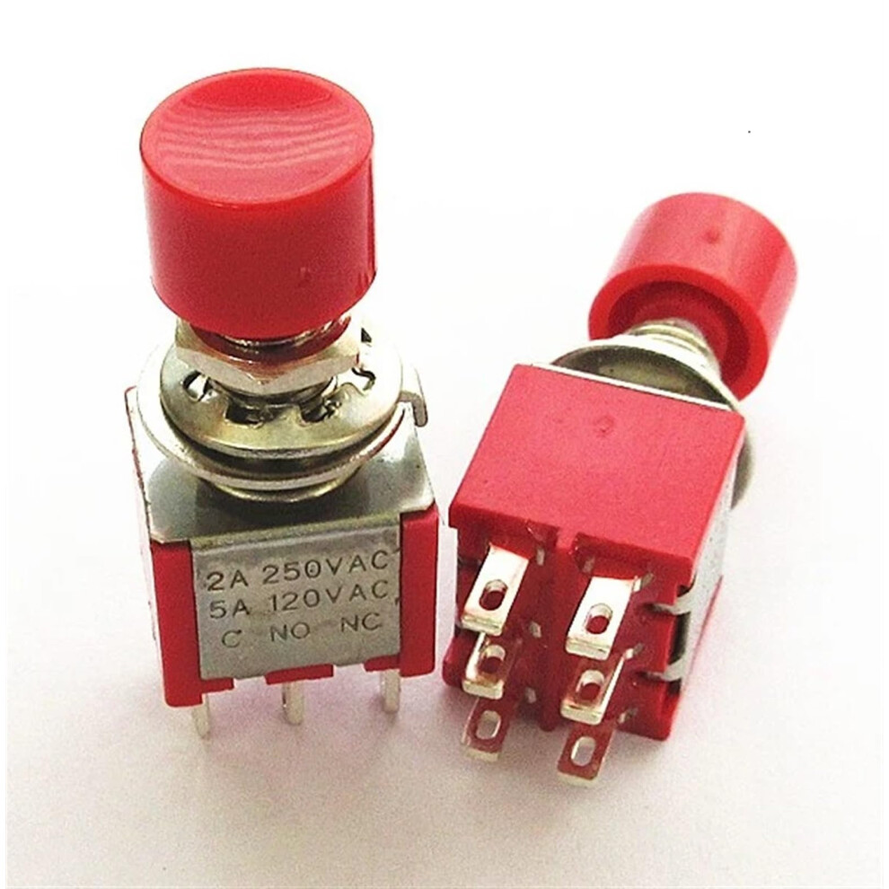 Momentary/Reset Toggle Switch 3/6 Pin Led Rocker On/Off, 2A 250V Ac / 5A 120V Ac, 5V 9187378869406