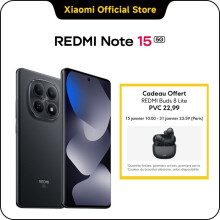 REDMI Note 15 5G Azul 8 GO + 256 GO Batería de 5 520 mAh con un estilo delgado