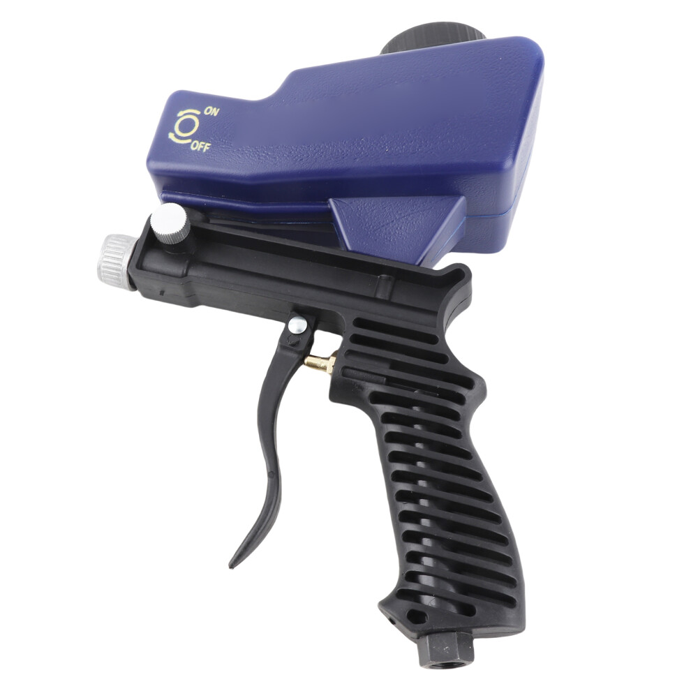 Portable Sandblasting Gun, 600Cc, 450G, Blue, For Car Rust & Polishing 4191379418513