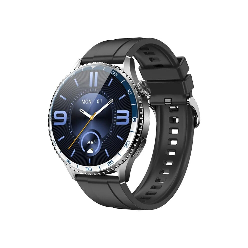 Smart Watch Ecg Ppg Health Monitoring Amoled Screen Bluetooth Calling Ai Voice Sos Led Flashlight Unisex Black 9199774609586