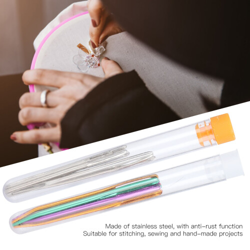 Effort-Saving Blunt Bent Tip Yarn Needles for Quilting and Stitching 2