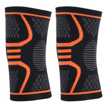 Knee Brace Pad Compression Support XL Orange for Sports Outdoors