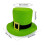 Patricks Day Partyhut mit Schnurrbärten und Bärten für Männer 3