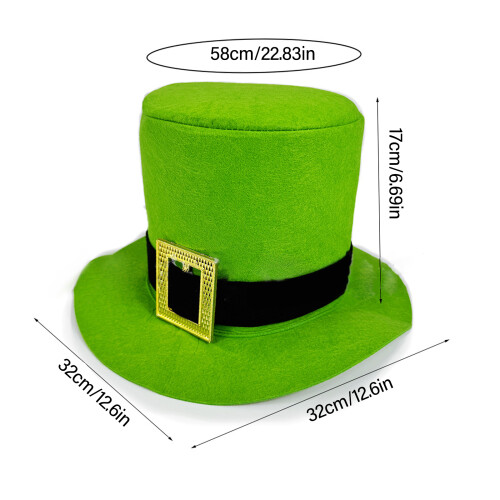 Patricks Day Partyhut mit Schnurrbärten und Bärten für Männer 2