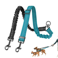 Pet Traction Rope Reflective Double Puppy Lead Tangle Running Rope For Small And Large Dogs Durable Adjustable Lead