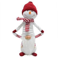 Bezaubernde Schneemann-Plüschtier-Zwerge, warme