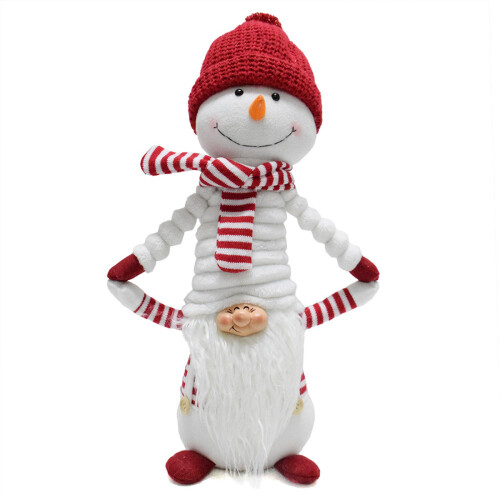 Bezaubernde Schneemann-Plüschtier-Zwerge, warme