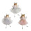 Handmade Sequins Meshes Skirt Ornament Stylish Sequins-White 2