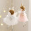 Handmade Sequins Meshes Skirt Ornament Stylish Sequins-White 6