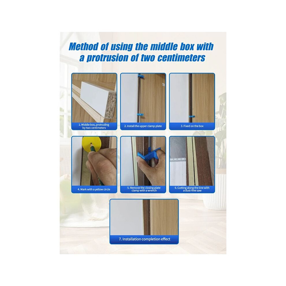 Wardrobe Closing Board Clip Woodworking 16-18Mm Carpentry Closing Fixed Clamp Tool Marking Fixture 4713297501094