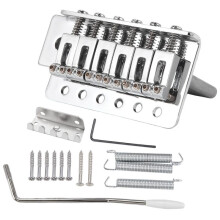 Für E-Gitarre Single Swing Bridge SQ ST Tremolo Bridge System Pull Plate String Bridge Concave String Code Silber