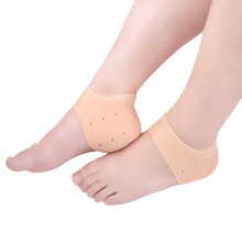 Silicone Gel Heel Cups for Plantar Fasciitis, Comfortable Heel Sleeves with Bone Spur Pain Relief, Breathable Heel Cups for Women Men Kids, Arch Supp