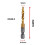 M5x0.8mm Hex Shank Titanium Plated HSS Screw Thread Metric Tap Drill Bits Screw Machine Compound Tap Open Chamfer Tool 7