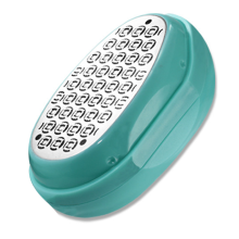 Innovativ design for effektiv peeling, fotfil i 304 rustfritt stål, våt og tørr bruk, ergonomisk grep sikrer komfort, enkel å rengjøre og ingen