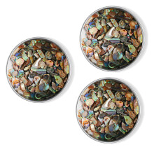 Utsøkt Abalone-skallsett, levende lysrefleksjon for profesjonelt håndverk, 2 oz, medium rekkevidde 5–15 mm, gjenbrukbar oppbevaring for enkel