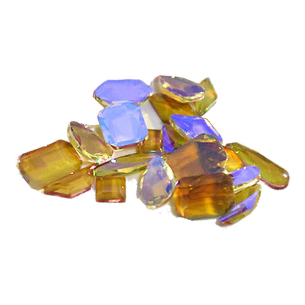 Rectangle Octagon Shaped, Sew On Rhinestones, For Jewelry Making, Craft Projects For Halloween Parties For Nightclubs For Daily Use