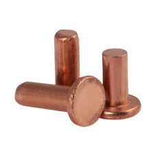 Wshao store GB109 Copper Solid Rivets Flat Head Hammer Drive Rivet M2M6 (6mm) 6mm M5 (10pcs)