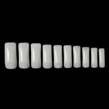 Faux ongles transparents à couverture intégrale, ovales en acrylique, pour nail art à domicile, écologiques et faciles à poser, parfaits pour