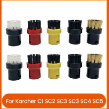 Hand Steamer Nozzle Brushes for SC1 SC2 SC3 SC4 SC5 Replacement Parts Round Steam Cleaner Brushes