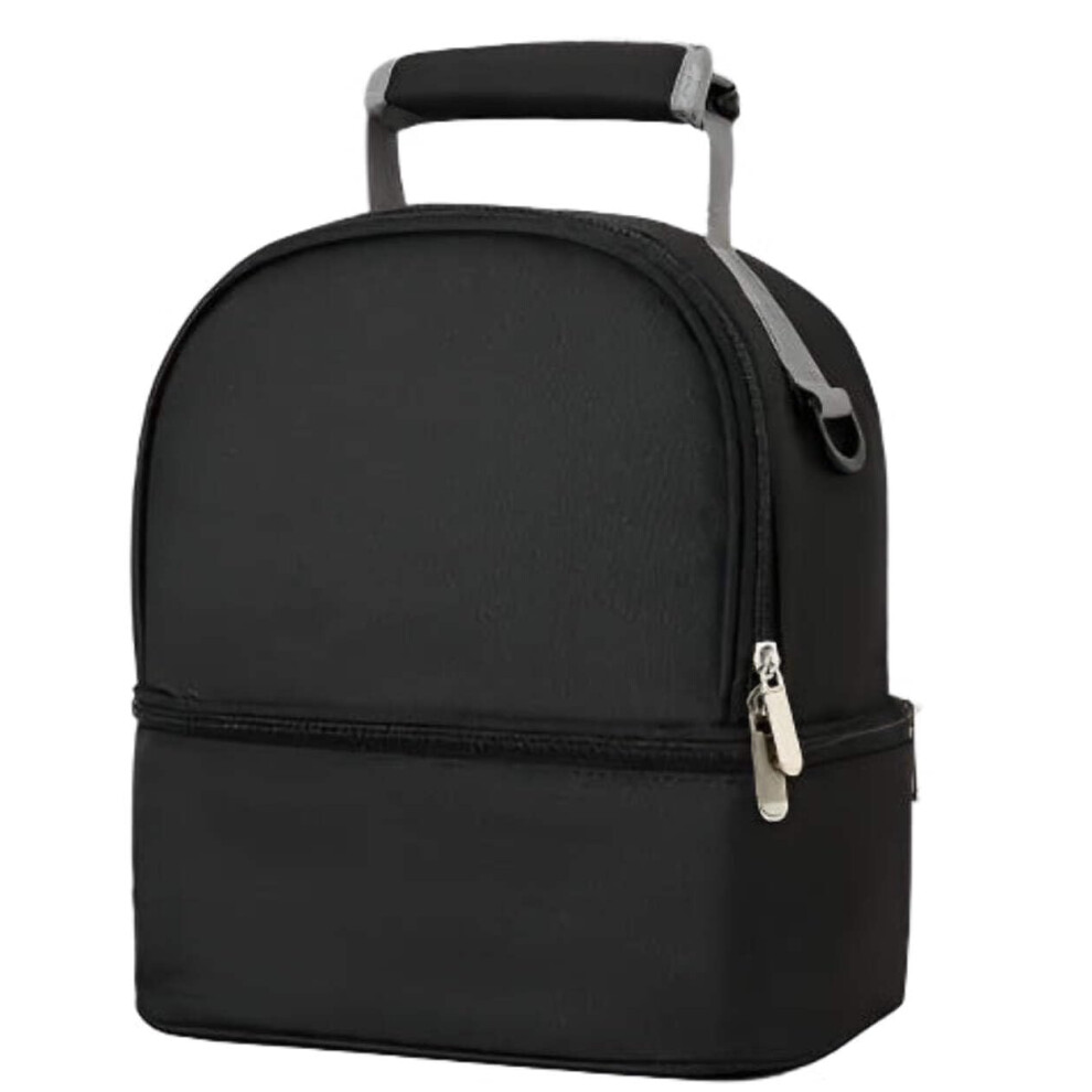 Doublelayer Breast Milk Backpack Milk Bottle Freshkeeping Insulation Bag Milk Bag Milk Storage Backpack Bag Black1