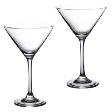 2Pcs Martini Cocktail Glasses with Elegant Foot Design for Parties and Weddings