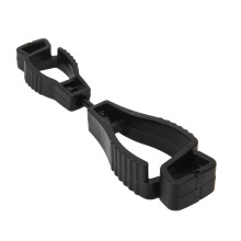 AT‑1 Plastik-Arbeitshandschuhhalterclip, Anti-Verlust-Aufhänger, Schwarz