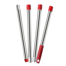 Stainless Steel Mop Replacement Handle Adjustable FourSection Pole with Ergonomic Grip