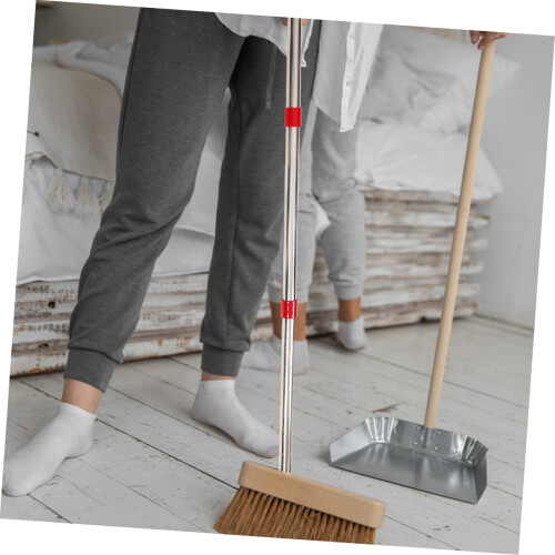 Stainless Steel Mop Replacement Handle Adjustable FourSection Pole with Ergonomic Grip 2